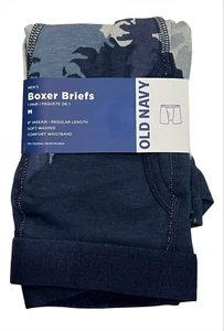Calzoncillos boxer flexibles incorporados lavados suaves azul marino antiguo para hombre talla mediana grande - Imagen 1 de 2