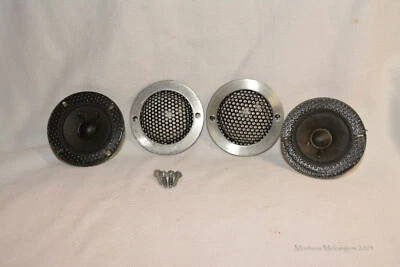 866BP45-04F Tweeters Speakers Pair 8 Ohm 3 1/16 Basket With Metal Rings Screws - Image 1 of 4