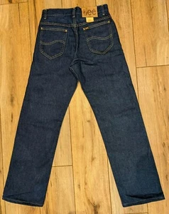 NWT Vintage 70s Lee Riders MR Blue Denim Jeans 28 x 29 USA Union Made Talon Zip - Picture 1 of 10