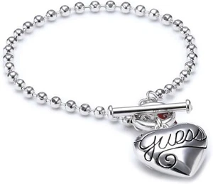 Braccialetto Guess UBB80924 Donna Silver Guess Misura Standart Bigiotteria Nuovo - Foto 1 di 1