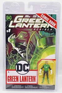 Green Lantern Figure and Comic Book Rebirth #1 Of 6 - 3 in. Figure McFarlane Toy - Picture 1 of 7