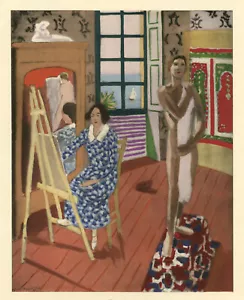 Pochoir Henri Matisse "La seance de trois heures" - Photo 1 sur 2