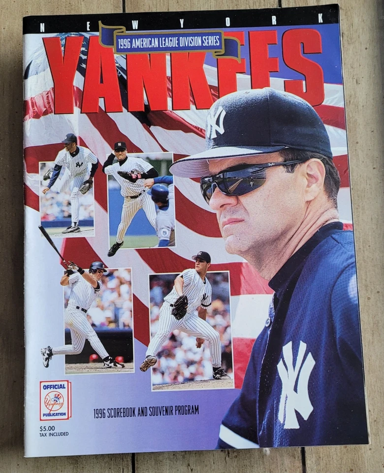 NY Yankees 1996 American League Division Series Scorecard and Souvenir Program - Image 1 of 1