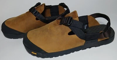 Bedrock Mountain Clog Nubuck Leather Sandals, Brown,  Men's 14 - Image 1 of 4