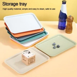 Multiple Colors Tray Rectangular Food Bread Pan Hotel Service Tray - Picture 1 of 21