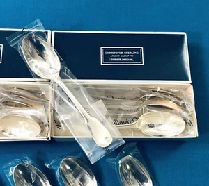 petite cuillère CHRISTOFLE CARDEILHAC argent massif MINERVE modèle CLUNY / ANJOU - Imagen 1 de 9