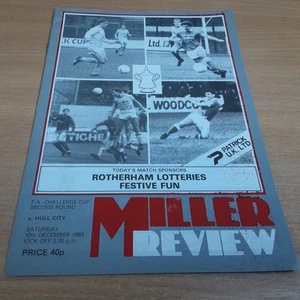 Rotherham United v Hull City (FAC2) 12/10/1983 - Imagen 1 de 2