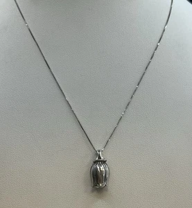 Mignon Faget Tulip Collection Small Tulip Sterling Silver Pendant - Picture 1 of 5
