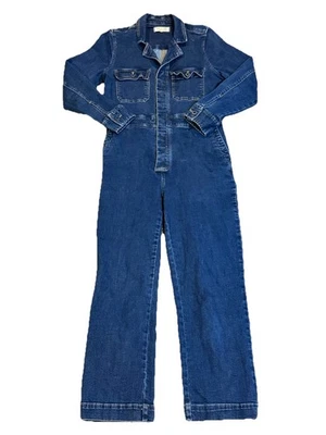 Madewell Women’s Denim Slim Coverall Jumpsuit in Stanwick Wash Size 6 - Image 1 of 4