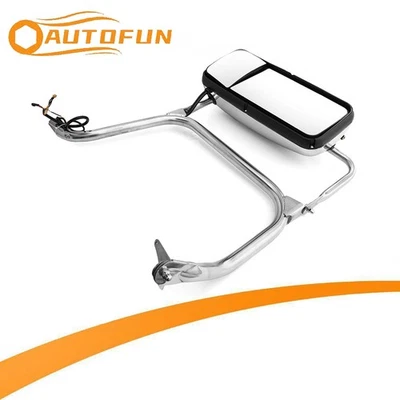 Espejo de puerta cromado del lado del conductor eléctrico térmico para Peterbilt 386 389 330 335 367 LH Foto 1 de 4