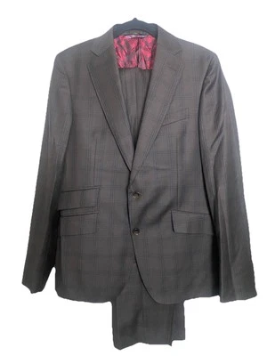 Traje Blazer Pantalones Robert Graham Para Hombres 50R Lana 2 Piezas Dos Botones 34x32 Foto 1 de 4