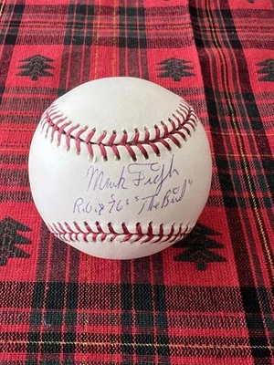 Signed Autograph - Mark Fidrych OMLB The Bird ROY 76 TRISTAR AUTHENTIC  CLEAN - Image 1 of 2