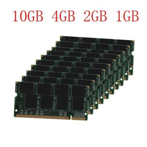 10GB 8GB 4GB 2GB 1GB DDR 333Mhz PC2700 SODIMM Laptop Memory Notebook RAM LOT AB - Picture 1 of 12