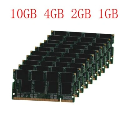 10GB 8GB 4GB 2GB 1GB DDR 333Mhz PC2700 SODIMM Laptop Memory Notebook RAM LOT AB - Image 1 of 4