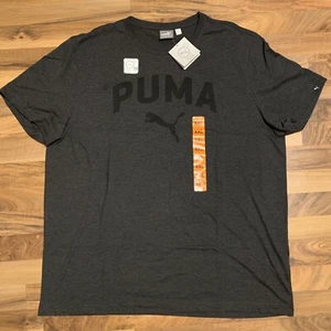 Puma Herren Essentials Heather Logo Tee, XXL, Dark Heather Grey, Dry Cell - Bild 1 von 13
