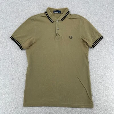 Fred Perry Shirt Adult XS Solid Tan Short Sleeve Classic Pique Logo Polo Men's - Image 1 of 4
