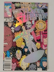 SILVER SURFER VOL 2 75 MARVEL COMICS 1992 FOIL EMBOSSED COVER NEWSSTAND COVER - Picture 1 of 2