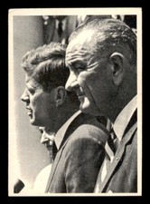 1964 Topps John F. Kennedy #1 Pres. JFK Meets Lyndon Johnson GD *d2