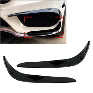 Front Bumper Lip Splitter Spoiler Fit For Mercedes Benz C-Class W205 2015-2018 - Picture 1 of 6