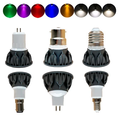 10W Dimmable COB LED Spotlight Bulb GU10 MR16 220V 12V 24V Lamp Energy Saving LB - Image 1 of 4