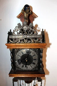 Zaanse holländische Wanduhr. Defekt, als Ersatzteil. Zustand siehe Fotos. - Bild 1 von 15