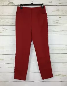 Chicos Side Ruffle, Slim Ankle Pants. Size 00/XS - Picture 1 of 6
