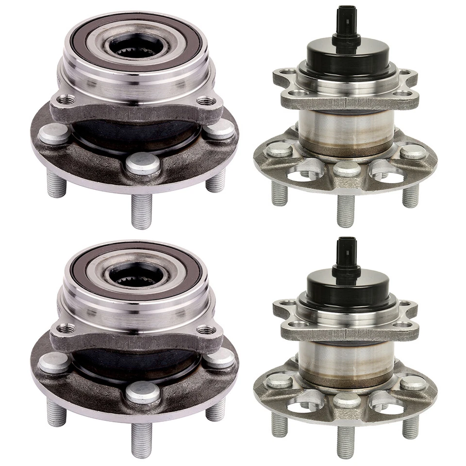 4pcs Front Rear Wheel Hub Bearings For 2010-2014 2015 Toyota Prius FWD - Imagem 1 de 4