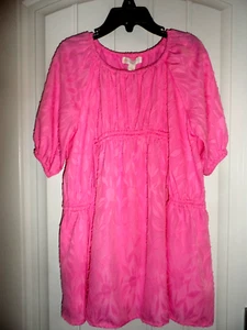 Adorable GB Girls size L 12 14 pink textured short sleeve dress NWT - Picture 1 of 4