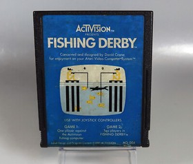 Atari 2600: FISHING DERBY Cartridge by Activision - Tested & WORKS