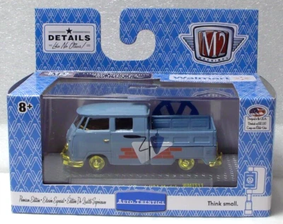 M2 Machines Gold Chase 1959 VW Double Cab Truck USA Model 1:64 Diecast 1/750 - Image 1 of 3