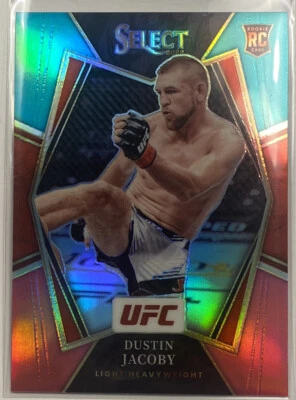 🔥DUSTIN JACOBY 2022 SELECT UFC TEAL & PINK  PRIZM ROOKIE RC PREMIER SSP #d /49 - Image 1 of 4