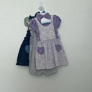 Disney Baby Pinafore Dresses x3 Winnie the Pooh, Pluto, 101 Dalmatians, lion … - Picture 1 of 16