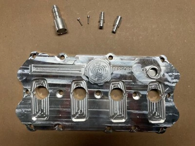 Cubierta de válvula de aluminio mecanizado b7 Audi A4 MK5 VW VAST Performance 2.0t Billet GTI Foto 1 de 4