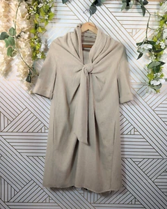 MARC JACOBS Women's 2006 Runway Collection Wool Knot Dress Lined Beige Size 4 - Picture 1 of 12