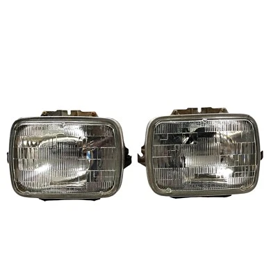 Mopar Headlight Bucket Mount Chrome Ring Set 1981-90 Dodge D100 D150 D350 Truck - Image 1 of 4