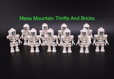Nuevo LEGO® Lote Esqueleto X10 Halloween Minifigura Minifigura Figura Castillo Piratas Foto 1 de 4