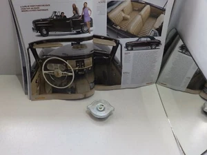 FIAT 1400 CABRIOLET DEL 50 - TAPPO RADIATORE CON SCRITTA - Picture 1 of 2