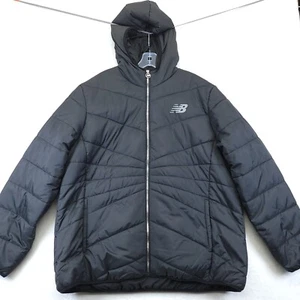 Giacca tecnica donna New Balance nera trapuntata puffer con cappuccio taglia 3X nuova con etichetta - Foto 1 di 6