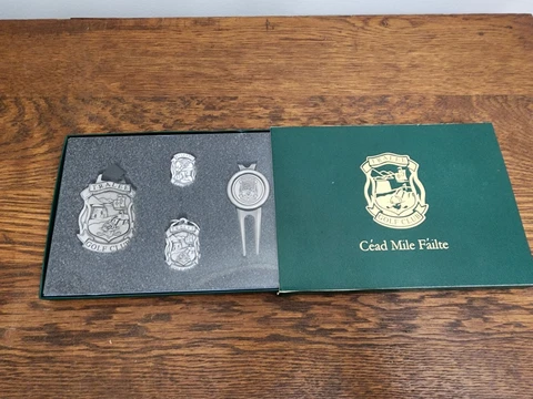 Tralee Golf Club Gift Set Cead Mile Failte Ireland Ball Marker Divot Key Chain Cover
