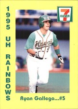 1995 Hawaii Rainbows 7-Eleven #5 Ryan Gallego  C22186 