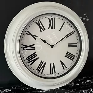 Reloj de pared de cocina retro vintage gran número romano medieval redondo reloj de pared - Imagen 1 de 10