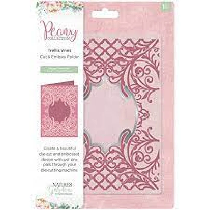     CARPETA DE ESTAMPADO TRELLIS VINES Crafters Companion Nature's Garden Foto 1 de 1