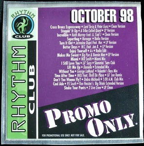PROMO ONLY "RHYTHM CLUB OCTOBER 1998" DJ PROMO CD COMPILATION 16 TRACKS  *NEW* - Picture 1 of 4