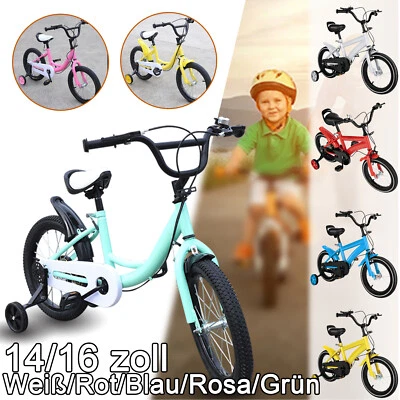 14"/16" Zoll Kinderfahrrad Fahrrad Jungen Fahrrad Mädchenfahrrad Rad Bike Unisex - Bild 1 von 3