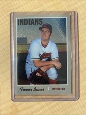2019 Topps Heritage Chrome #THC412 Trevor Bauer /999 #’d Numbered