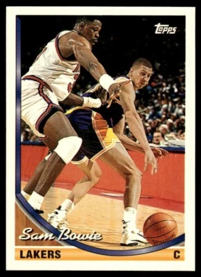 1993-94 Topps #318 Sam Bowie Los Angeles Lakers - Image 1 of 2