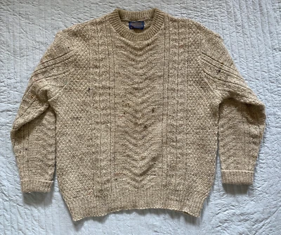 Vintage Pendelton Sweater 100% Pure Virgin Wool Beige Size XL - Image 1 of 4