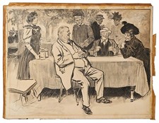 Charles Dana Gibson Original 28.5" x 22" Artwork