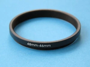 48mm to 46mm Stepping Step Down Ring Camera Lens Filter Adapter Ring 48mm-46mm - Picture 1 of 2