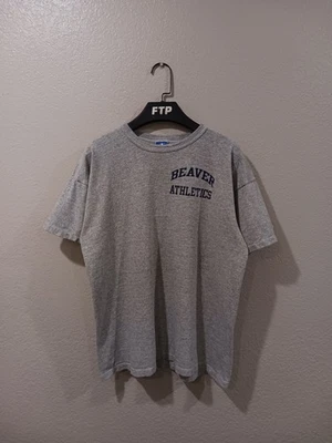 Champion "Beaver Athletics" Beaver Country School Vintage 1990s Graphic T-Shirt - Image 1 of 4